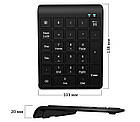 Клавіатура цифрова USB бездротова 27 клавіш. Числова USB клавіатура, фото 3