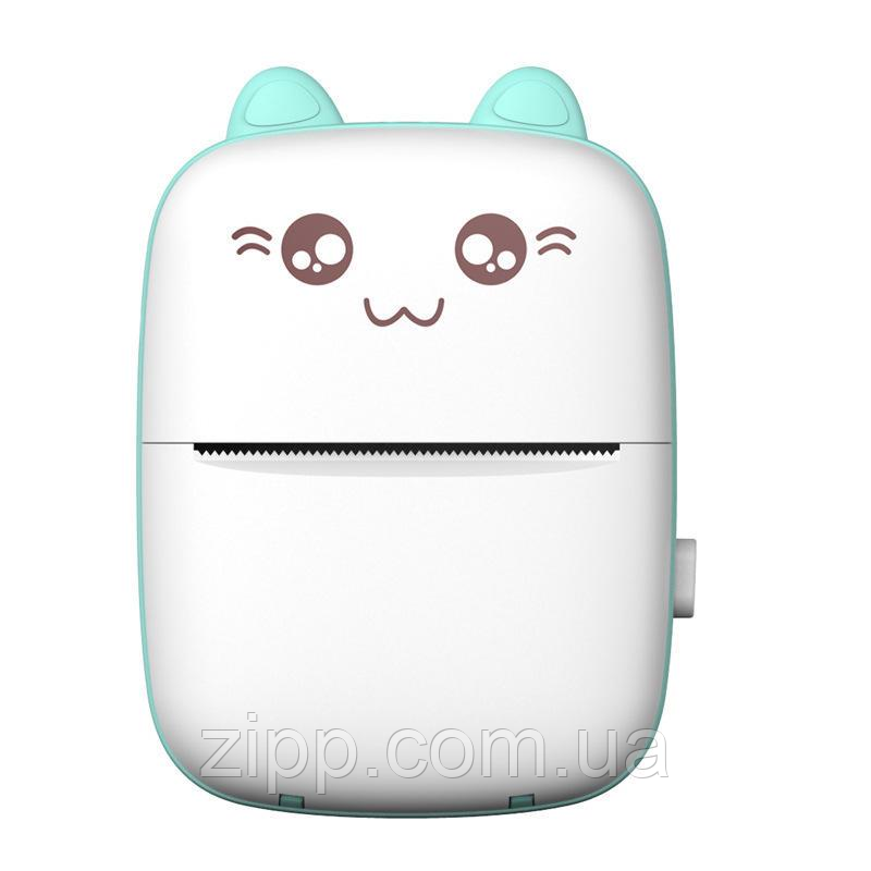 Міні-принтер портативний Mini Thermal Printer BLUE