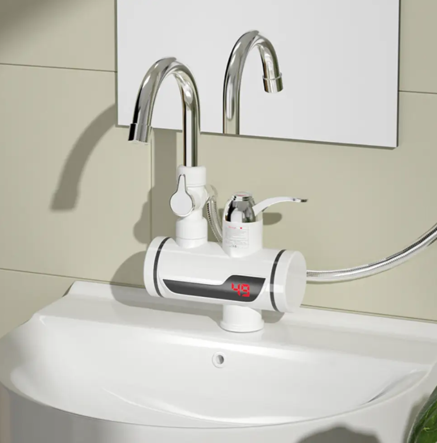 Кран-водонагреватель с душем нижнее подключение Instant electric heating water Faucet FT-001 GHF - фото 3 - id-p2171082399