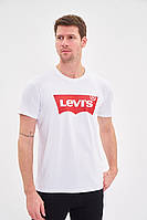 Футболка мужская Levis модная брендовая мужская футболка для мужчин белая