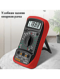 Мультиметр з термопарою ANENG AN8205C, батарейка, червоний, фото 3