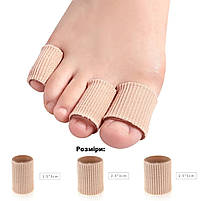 Захист від натирань на пальці ніг бежеві 1 пара 1,5х3см. Напальчники силіконові від мозолів та натоптишів., фото 5