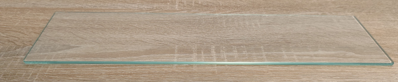 Полиця 6 мм скляна гартована діамант 100х15 см