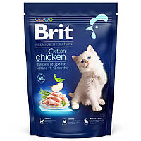 Сухой корм Брит Brit Premium by Nature Cat Kitten с курицей для котят и кормящих кошек, 300 г