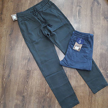 Чоловічі джинсові джоггери "СЛАВА" 4 кишені Батали Art: 1404-1 Опт(упаковками по 12 шт.)