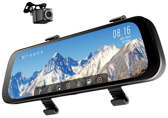 Відеореєстратор - дзеркало Xiaomi 70mai Rearview Dash Cam S500 9,35" сенсорний + задня камера!