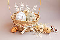 Пасхальный декор зайцы-яйца