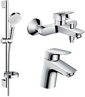 Набор смесителей HANSGROHE Logis 1222019 (71070000+71400000+26553400) XN, код: 8406836