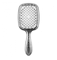 Щітка для волосся Janeke SuperBrush Limited Edition, срібляста з білим (CRSP230 BIA)