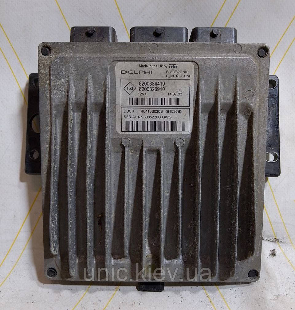 Блок керування двигуном Renault Megane 2, Scenic 2  1,5 dci б/в 8200334419, 8200326910