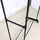 Вішалка для одягу подвійна 150х96х45см / Подвійна стійка для одягу та взуття / Підлогова вішалка в передпокій, фото 5