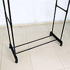 Вішалка для одягу подвійна 150х96х45см / Подвійна стійка для одягу та взуття / Підлогова вішалка в передпокій, фото 8