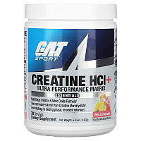 Креатин GAT Creatine HCI + Ultra Performance Matrix, 180 g (Pink Lemonade)