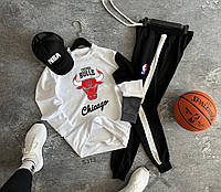 Спортивный костюм Chicago Bulls nba + Бейсболка мужской весенний осенний Чикаго Буллз нба