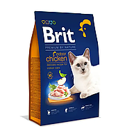 Сухой корм Брит Brit Premium by Nature Cat Indoor Chicken с куриным мясом для кошек, 1.5 кг