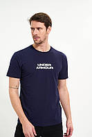 Мужская футболка Under Armour спортивная темно-синяя Андер Армор bhs