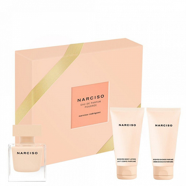 Набір Narciso Rodriguez Narciso Poudree для жінок — set (edp 50 ml + b/l 50 ml + s/g 50 ml)