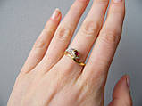 Золоте жіноче кільце з діамантом. Розмір 18,5, фото 4