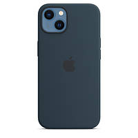Оригинальний противоударный чехол на айфон 13, iPhone 13 Silicone MagSafe Case темно синий