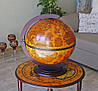 Глобус-бар настільний мапа світу елітний подарунок чоловікові на ювілей | Діаметр сфери 42 см, фото 4