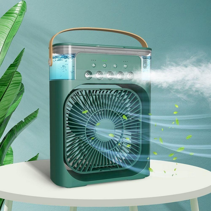 Багатофункціональний портативний вентилятор із водою FAN 580dark green, фото 1