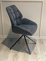 Стілець поворотний Соло льон графіт ТМ Prestol, фото 2