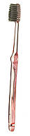Зубная щетка Mizuha Wakka для взрослых Розовая со щетинками из черного кремнезема SHINYEI KAISHA