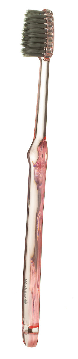 Зубна щітка Mizuha Wakka для дорослих Рожева з щетинкою із чорного кремнезему SHINYEI KAISHA