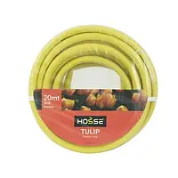 Шланг для полива садовый ПВХ 1/2 20м (2 слоя) жёлтый Tulip Hosse