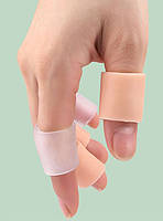 Гелеві напальчники для ніг від мозолів та натирань. Силіконовий чохол (напальчник) для пальців бежеві 1 пара, фото 6