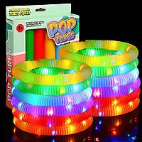 Светящиеся поп-трубки DERAYEE (2,9 x 19 см) Упаковка из 6 красочных мини-поп-трубок LED Stretch Tube для детей