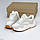 Комфортні шкіряні міксові дихаючі білі сірі кросівки доступна ціна, фото 3