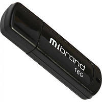 USB флеш накопитель Mibrand 16GB Grizzly Black USB 2.0 MI2.0/GR16P3B YTR