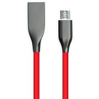 Дата кабель USB 2.0 AM to Micro 5P 2.0m red PowerPlant CA911370 YTR