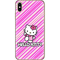 Чехол Силиконовый для Телефона с Принтом на IPhone XS Max (Хеллоу Китти, Hello Kitty)