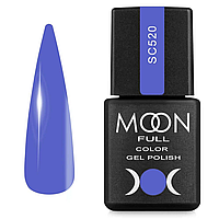 Гель-лак MOON FULL color Gel polish SC 520 светло-фиолетовый, 8 мл