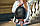 Шкіряний жіночий чорний міський рюкзак  7359, фото 2