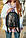 Шкіряний жіночий чорний міський рюкзак  7359, фото 9