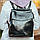 Рюкзак-сумка жіночий чорного кольору з натуральної шкіри Tiding Bag - 24034, фото 9