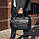 Шкіряна чорна чоловіча сумка-портфель для документів та ноутбука SK N43223, фото 2
