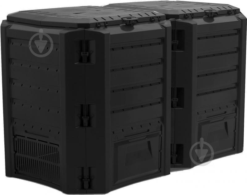 Компостер садовий PROSPERPLAST 2модуля 800л чорний Польща