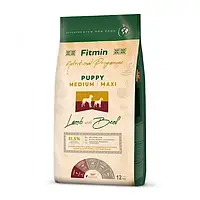 Корм для щенков Fitmin dog MEDIUM/MAXI PUPPY LAMB & BEEF 12кг