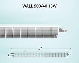 Фасадна модульна система WALL 500/40мм 13W прозора