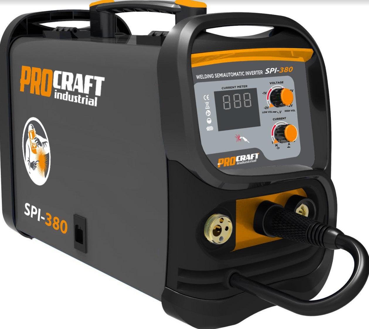 Інверторний зварювальний напівавтомат Procraft industrial SPI380 new