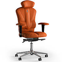 Кресло KULIK SYSTEM VICTORY Экокожа с подголовником со строчкой Оранжевый (8-901-WS-MC-0210) UL, код: 1668993