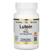 California Gold Nutrition Lutein with Zeaxanthin 20 mg 60 капс CGN-01408 SP