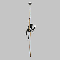 Черный подвесной светильник "Обезьянка на канате" (909-VXL8051-1 BK)