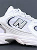 Кросівки New Balance 530 White Silver abzorb Взуття Нью Беленс білі сірі жіночі чоловічі, фото 7