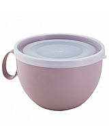 Чашка контейнер с крышкой Алеана 0,5 л Розовый TE, код: 7714462
