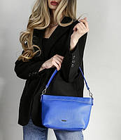 Жіноча синя сумка-клатч David Jones наплічна сумка з еко-шкіри компактна сумочка через плече
